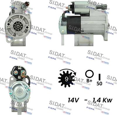 Fispa S12MH0332A2 - Motorino d'avviamento www.autoricambit.com