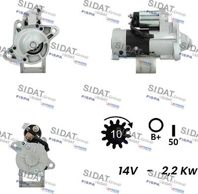 Fispa S12MH0322A2 - Motorino d'avviamento www.autoricambit.com