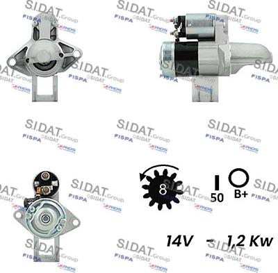 Fispa S12MH0219A2 - Motorino d'avviamento www.autoricambit.com