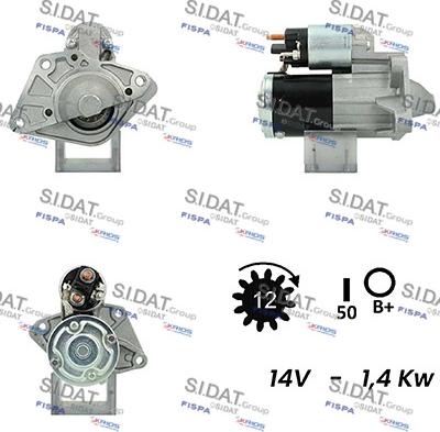 Fispa S12MH0218A2 - Motorino d'avviamento www.autoricambit.com