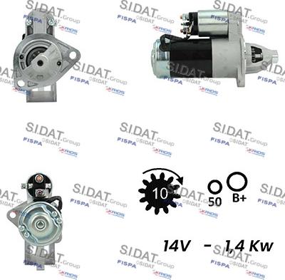 Fispa S12MH0751A2 - Motorino d'avviamento www.autoricambit.com