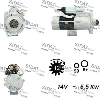 Fispa S12MH0780A2 - Motorino d'avviamento www.autoricambit.com