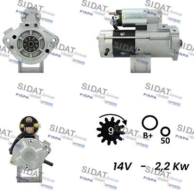 Fispa S12MH0781A2 - Motorino d'avviamento www.autoricambit.com