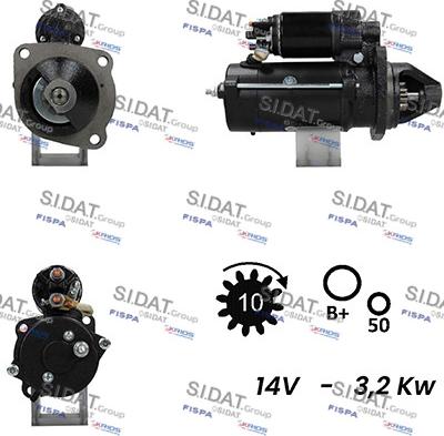 Fispa S12ML0197A2 - Motorino d'avviamento www.autoricambit.com