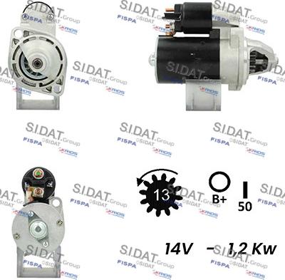 Fispa S12ML0721A2 - Motorino d'avviamento www.autoricambit.com