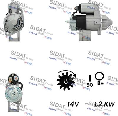 Fispa S12VA0409A2 - Motorino d'avviamento www.autoricambit.com