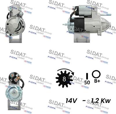 Fispa S12VA0549A2 - Motorino d'avviamento www.autoricambit.com