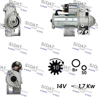 Fispa S12VA0614A2 - Motorino d'avviamento www.autoricambit.com