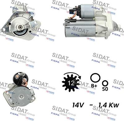 Fispa S12VA0012A2 - Motorino d'avviamento www.autoricambit.com