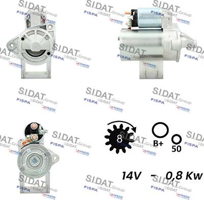 Fispa S12VA0240A2 - Motorino d'avviamento www.autoricambit.com