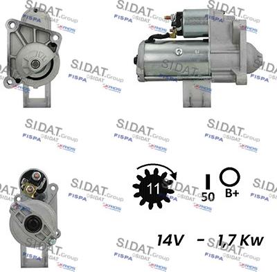 Fispa S12VA0279A2 - Motorino d'avviamento www.autoricambit.com