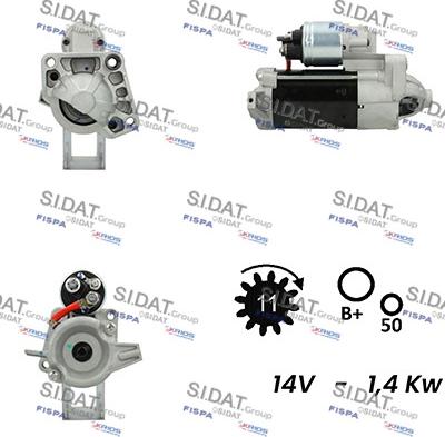 Fispa S12VA0744 - Motorino d'avviamento www.autoricambit.com