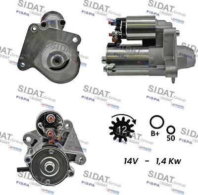 Fispa S12VS0013A2 - Motorino d'avviamento www.autoricambit.com