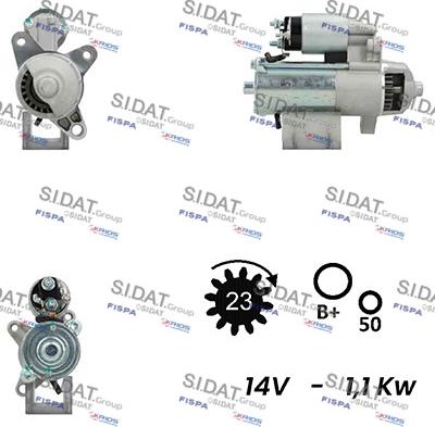 Fispa S12VS0192A2 - Motorino d'avviamento www.autoricambit.com