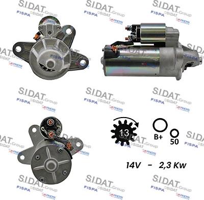 Fispa S12VS0121A2 - Motorino d'avviamento www.autoricambit.com