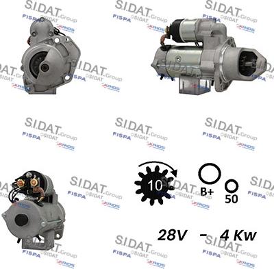 Fispa S24BH0048A2 - Motorino d'avviamento www.autoricambit.com