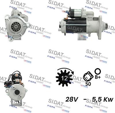 Fispa S24BH0066A2 - Motorino d'avviamento www.autoricambit.com