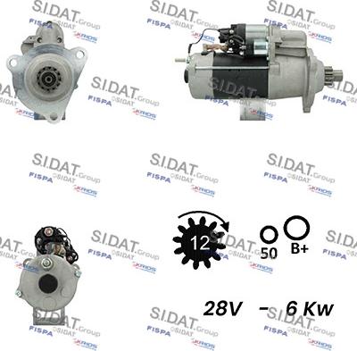 Fispa S24BH0106A2 - Motorino d'avviamento www.autoricambit.com