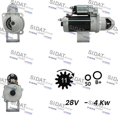 Fispa S24BH0107A2 - Motorino d'avviamento www.autoricambit.com