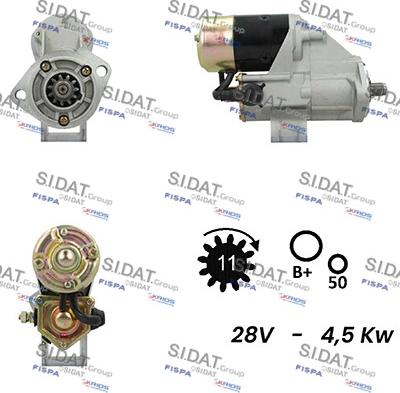 Fispa S24DE0003A2 - Motorino d'avviamento www.autoricambit.com