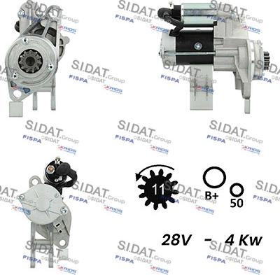 Fispa S24HT0027A2 - Motorino d'avviamento www.autoricambit.com