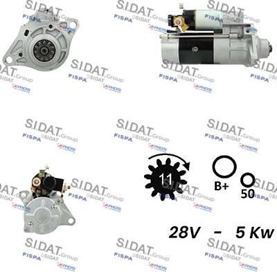 Fispa S24MH0013A2 - Motorino d'avviamento www.autoricambit.com