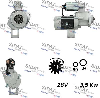 Fispa S24MH0032A2 - Motorino d'avviamento www.autoricambit.com