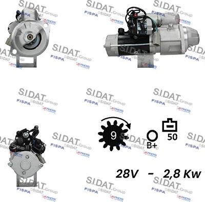 Fispa S24NK0028A2 - Motorino d'avviamento www.autoricambit.com