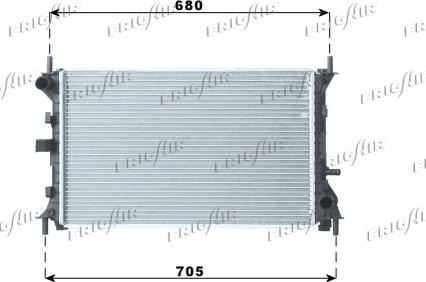 Frigair 0105.3048 - Radiatore, Raffreddamento motore www.autoricambit.com