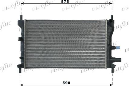 Frigair 0105.3060 - Radiatore, Raffreddamento motore www.autoricambit.com