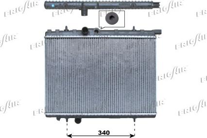 Frigair 0108.3036 - Radiatore, Raffreddamento motore www.autoricambit.com