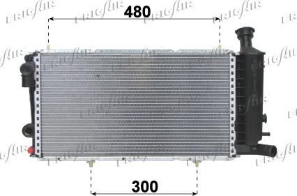 Frigair 0103.3011 - Radiatore, Raffreddamento motore www.autoricambit.com