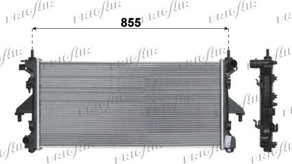 Frigair 0204.2039 - Radiatore, Raffreddamento motore www.autoricambit.com