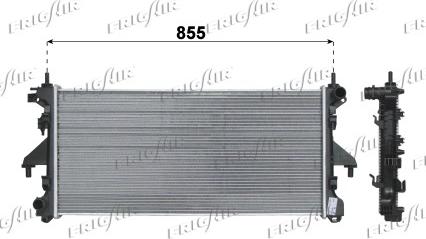 Frigair 0204.2035 - Radiatore, Raffreddamento motore www.autoricambit.com