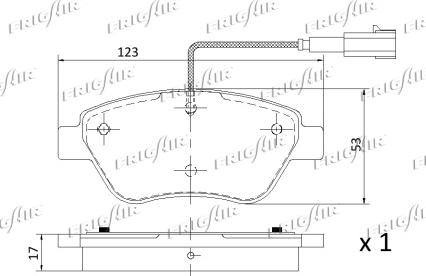 Frigair PD04.501 - Kit pastiglie freno, Freno a disco www.autoricambit.com