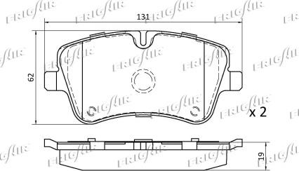 Frigair PD06.501 - Kit pastiglie freno, Freno a disco www.autoricambit.com