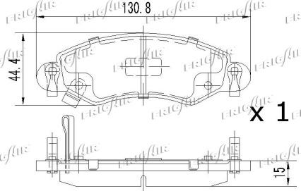 Frigair PD07.504 - Kit pastiglie freno, Freno a disco www.autoricambit.com