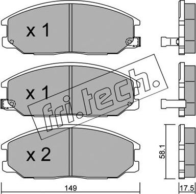 BENDIX 572453 - Kit pastiglie freno, Freno a disco www.autoricambit.com