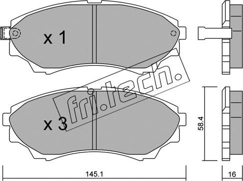 Japanparts JPA-323 - Kit pastiglie freno, Freno a disco www.autoricambit.com