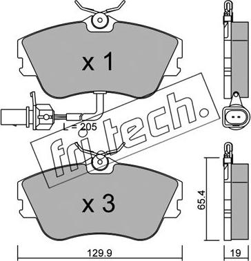 Ruville D8527729A - Kit pastiglie freno, Freno a disco www.autoricambit.com