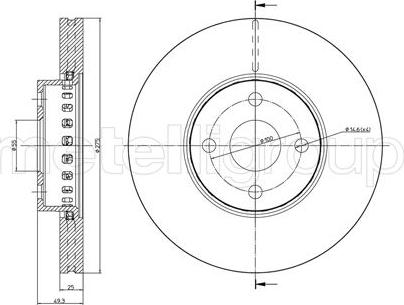 ATE 425168 - Discofreno www.autoricambit.com