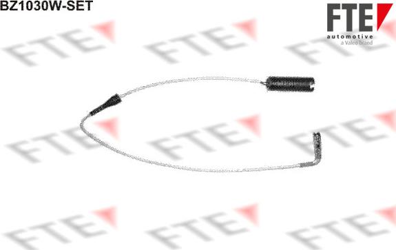 FTE BZ1030W-SET - Contatto segnalazione, Usura past. freno/mat. d'attrito www.autoricambit.com