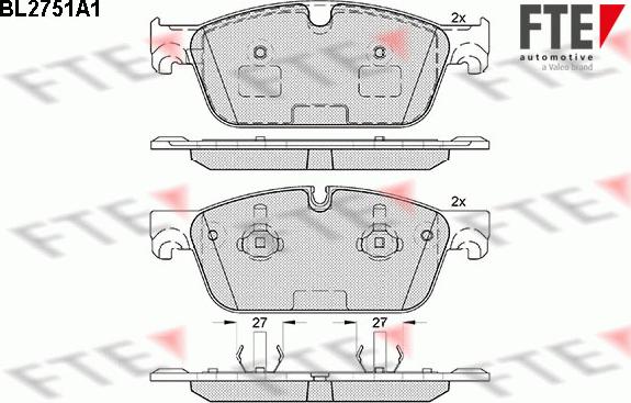 FTE 9010959 - Kit pastiglie freno, Freno a disco www.autoricambit.com