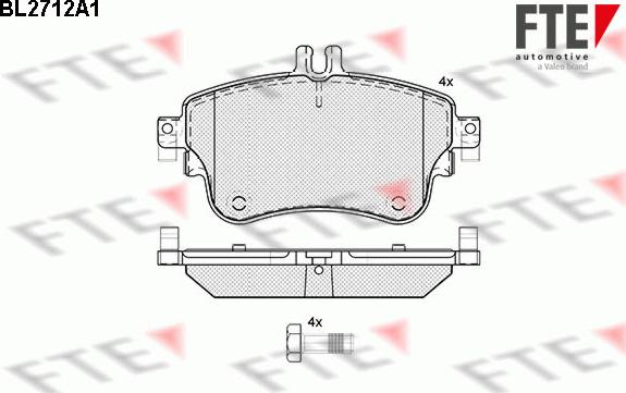 FTE 9010938 - Kit pastiglie freno, Freno a disco www.autoricambit.com