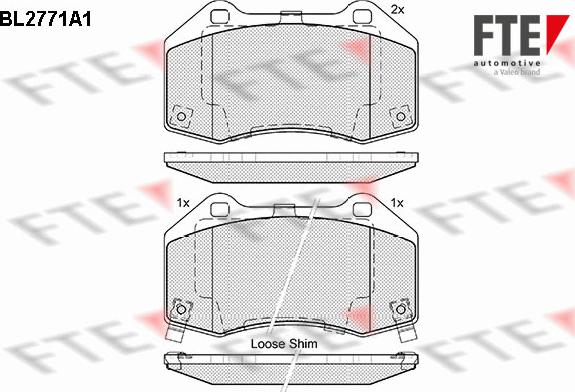 FTE 9010977 - Kit pastiglie freno, Freno a disco www.autoricambit.com