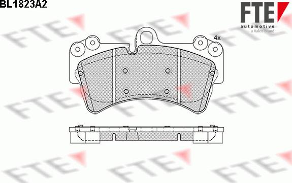 FTE 9010401 - Kit pastiglie freno, Freno a disco www.autoricambit.com