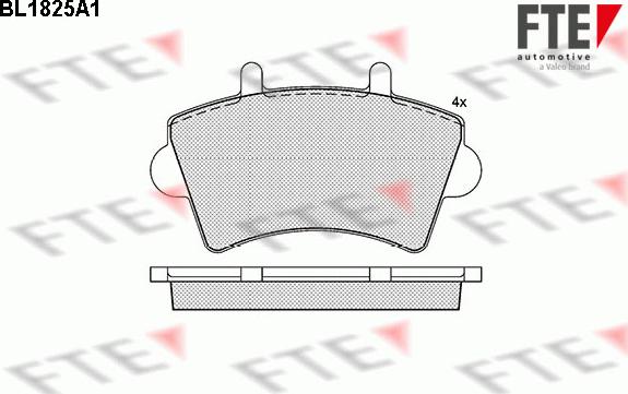 FTE 9010403 - Kit pastiglie freno, Freno a disco www.autoricambit.com