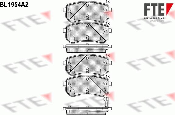 FTE 9010541 - Kit pastiglie freno, Freno a disco www.autoricambit.com