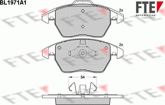 FTE 9010556 - Kit pastiglie freno, Freno a disco www.autoricambit.com