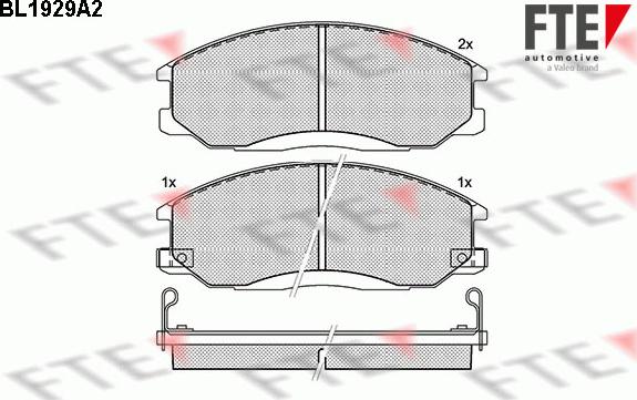 FTE 9010519 - Kit pastiglie freno, Freno a disco www.autoricambit.com